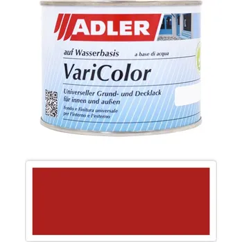 Lak na dřevo ADLER Varicolor - vodou ředitelná krycí barva univerzál 0.375 l Ohnivě červená RAL 3000 - Venkovní barva na dřevo
