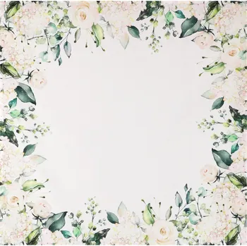 ubrus Ubrus Bílé růže a hortenzie, 80x80 cm