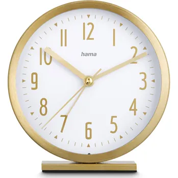 Budík Hama Skye, budík, tichý chod, zlatý