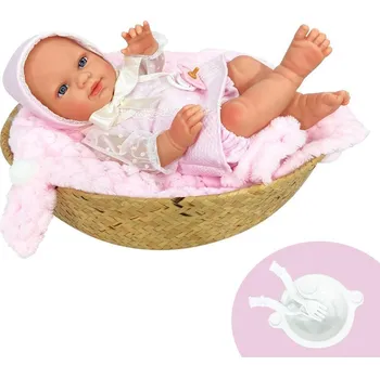 NINES D'ONIL Reborn Baby plaváček holka 37 cm