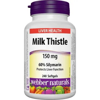 Přírodní produkt Webber Naturals Milk Thistle 150 mg 240 tob