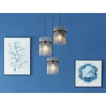 Závěsné stropní osvětlení Gorley 47 cm, skleněné tyčinky