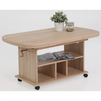 Konferenční stolek ASKO - NÁBYTEK Babsi 107x67 cm kompozitní dřevo dub sonoma