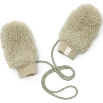 Rukavice LITTLE DUTCH rukavičky Teddy Soft Green vel. 0-3 m