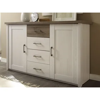 Komoda Široká komoda Luca, bělená pinie