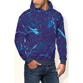 Dámská mikina UTOPY Pánská Dámská sportovní mikina Power of Blues fullprint Velikost: XXL