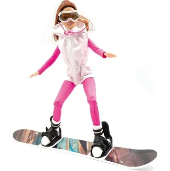 Panenka Panenka Jägerndorfer Snowboardařka Winterpuppe Snowboard 28cm