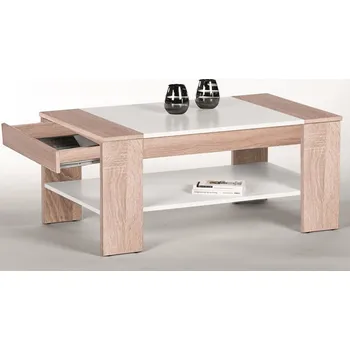 Konferenční stolek Konferenční stolek Finley Plus, dub sonoma/bílý