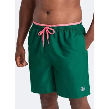 Pánské plavky Ombre Clothing Poutavé zelené plavky V3 SRBS-0141