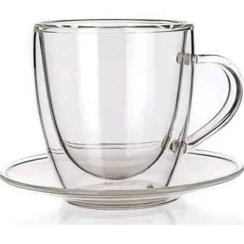 Šálek s podšálkem Doblo 80 ml, vysoký