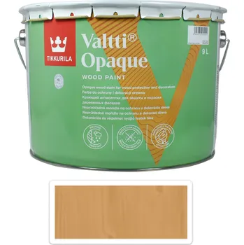 Lak na dřevo TIKKURILA Valtti Opaque - polomatná krycí barva na dřevo 9 l Q129 - Venkovní barva na dřevo