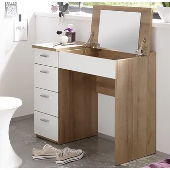 Toaletní stolek Toaletní/psací stolek Make Up, dub sonoma/bílý