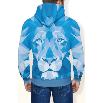 Dámská mikina UTOPY Pánská Dámská sportovní mikina Blue Lion fullprint Velikost: XS