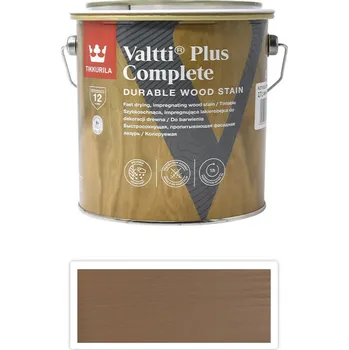 barva a nátěr na dřevo TIKKURILA Valtti Plus Complete - matná tenkovrstvá lazura 2.7 l Sora 5063 - Venkovní barva na dřevo