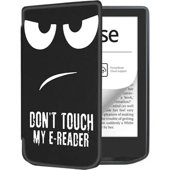Pouzdro na tablet VSECHNONAMOBIL 75397 ART Zaklápěcí pouzdro pro Pocketbook 629 Verse / Pocketbook 634 Verse Pro DON´T TOUCH ME