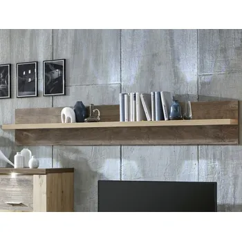 Obývací pokoj Nástěnná police Grande 200 cm, dub artisan/dub ribbeck