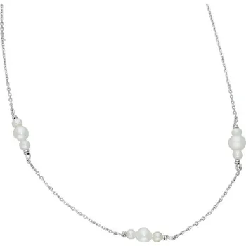 Náhrdelník Goldstore Náhrdelník v bílém zlatě drobné perly Váha: 2.25 g, Délka: 42-45 cm