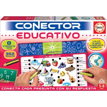 Desková hra Společenská hra Conector Educativo & Učení Educa španělsky 352 otázek od 5–8 let
