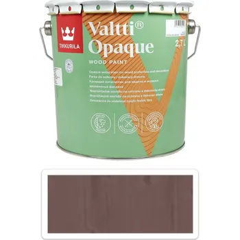 Lak na dřevo TIKKURILA Valtti Opaque - polomatná krycí barva na dřevo 2.7 l D111 - Venkovní barva na dřevo