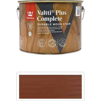 barva a nátěr na dřevo TIKKURILA Valtti Plus Complete - matná tenkovrstvá lazura 9 l Mänty 5055 - Venkovní barva na dřevo