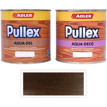 Lak na dřevo ADLER Sada - renovace dřevěných oken 0.75 l Haselnuss F015 - Venkovní barva na dřevo