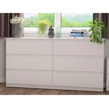 Komoda Široká komoda Carlos, bílá, 150 cm