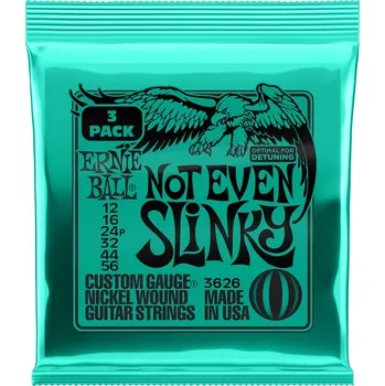 Struna pro kytaru a smyčcový nástroj Ernie Ball 3626 Nickel Wound Not Even Slinky 3 Pack + prodloužená záruka 3 roky
