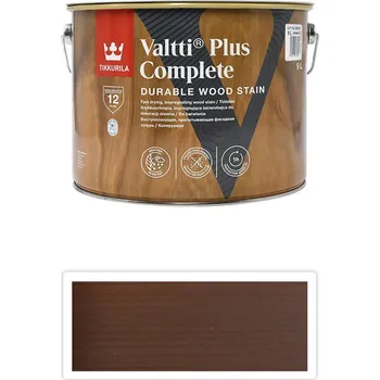 Lak na dřevo TIKKURILA Valtti Plus Complete - matná tenkovrstvá lazura 9 l Tatti 5071 - Venkovní barva na dřevo