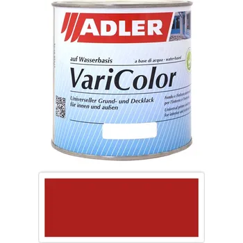 barva a nátěr na dřevo ADLER Varicolor - vodou ředitelná krycí barva univerzál 0.75 l Feuerrot / Ohnivě červená RAL 3000 - Venkovní barva na dřevo