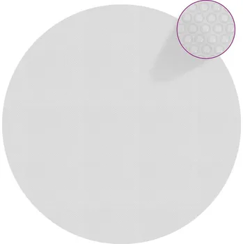 bazénová plachta vidaXL Plovoucí PE solární plachta 455 cm šedá