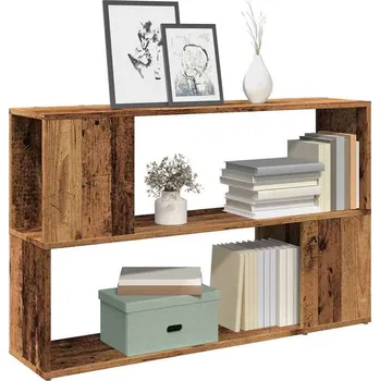Knihovna vidaXL Knihovna 100 x 24 x 63 cm dřevotříska [809171] Barva: Staré dřevo