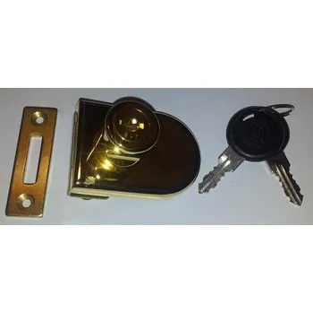 Nábytkové kování Zámek nábytkový SISO na sklo 64081MS