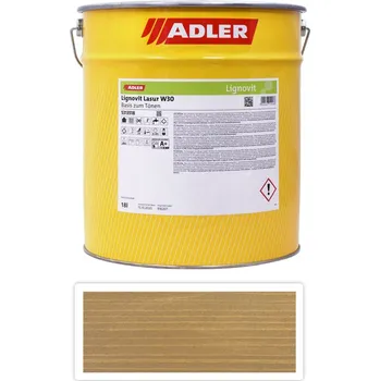 Lak na dřevo ADLER Lignovit Lasur - vodou ředitelná lazura na dřevo v exteriéru 18 l Erdbraun - Venkovní barva na dřevo