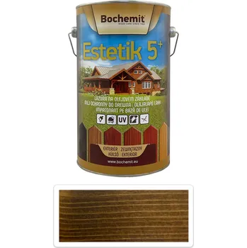 Lak na dřevo BOCHEMIT Estetik 5+ olejová lazura 5 l Ořech - Venkovní barva na dřevo