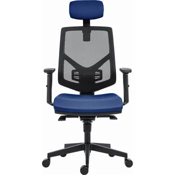 Herní příslušenství Powerton Kancelářské ergonomické křeslo Tina, Tmavě modré