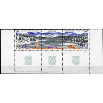 Poštovní známka Post France (1990) MiNr. 662 - 663 ** 3-pá + K - Saint Pierre a Miquelon - Krajina v Etang de la Loutre, Miquelon