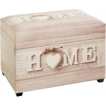 Truhla Truhla na sezení s úložným prostorem Home, motiv dřeva