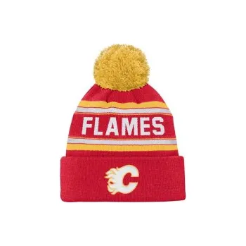 Kšiltovka Dětský Kulich NHL Outerstuff Calgary Flames Jacquard Cuffed, Velikost Kids (52 - 58 cm)