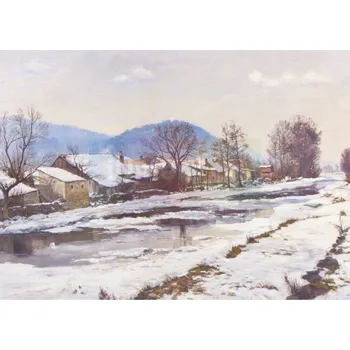 Umění Josef Jambor : Odchod ledů ve Štěpánovicích, 1955 - Josef Jambor