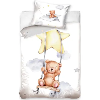 Povlečení Povlečení do postýlky Medvídek Houpačka na Hvězdě