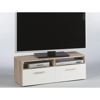 Televizní stolek TV stolek Rana, dub sonoma/bílá