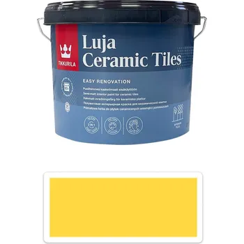 barva na zeď TIKKURILA Luja Ceramic Tiles - barva na keramické obklady 2.7 l Zinkgelb / Zinkově žlutá RAL 1018 - Barva na beton, kámen a další materiál