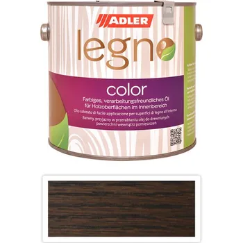 Olej na dřevo ADLER Legno Color - zbarvující olej pro ošetření dřevin 2.5 l Shitake ST 11/4 - Barva na dřevo do interiéru