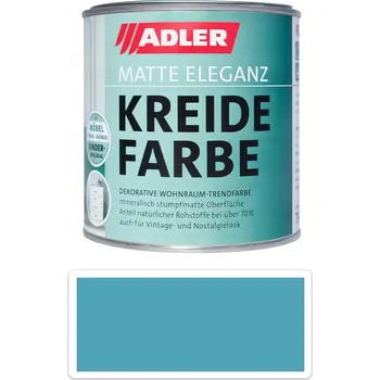 barva na zeď ADLER Kreidefarbe - univerzální vodou ředitelná křídová barva do interiéru 0.375 l Gletscherspalte - Barva na dřevo do interiéru