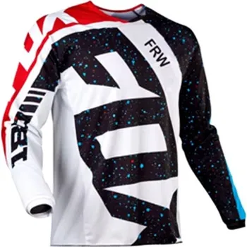 Moto dres FOX dres na motokros a MTB dětský černo-červeno-bílý