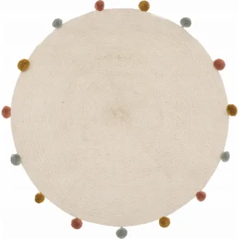 Koberec Atmosphera ARLEKIN dětský koberec s bambulkami, 90 cm