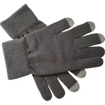 Rukavice Rukavice na dotykový displej šedé uni