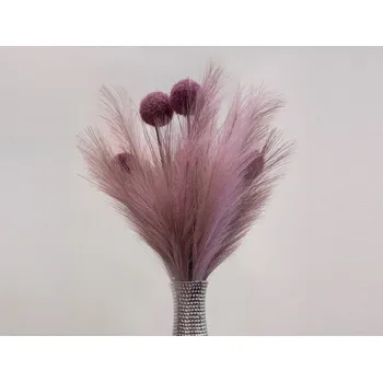 umělá květina Umělá květina Pampas tráva 77 cm, růžová