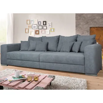 Pohovka Široká pohovka Rosa, kouřově šedá látka