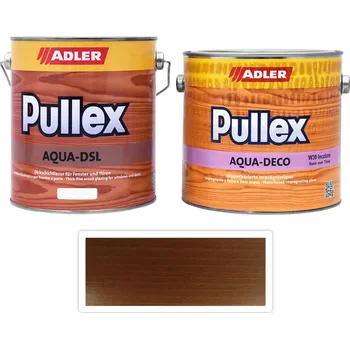 Lak na dřevo ADLER Sada - renovace dřevěných oken 2.5 l Afzelia F017 - Venkovní barva na dřevo